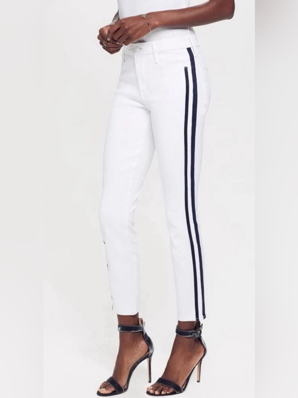 MOTHER The Looker Ankle Glass Slipper Racer Jeans